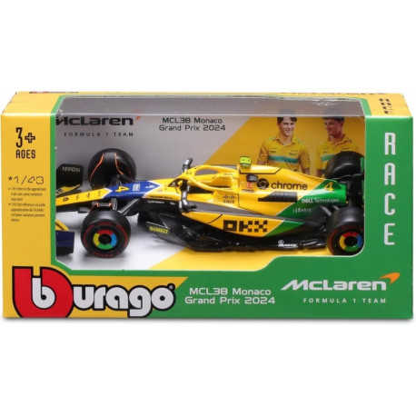 Mclaren F1 MCL38 Monaco GP 2024 Senna Livery