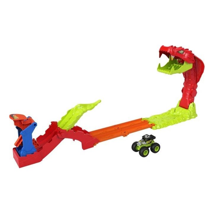 Hot Wheels Monster Trucks Mega skok Nokaut węża