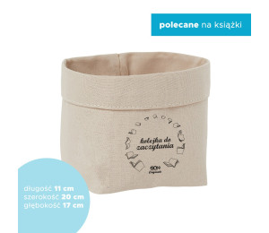 SQN Originals: Bawełniany organizer na książki (12x20x17 cm)