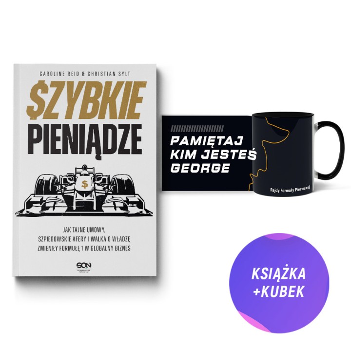 Szybkie pieniądze (książka + kubek F1 330ml czarny Rajdy Formuły Pierwszej)