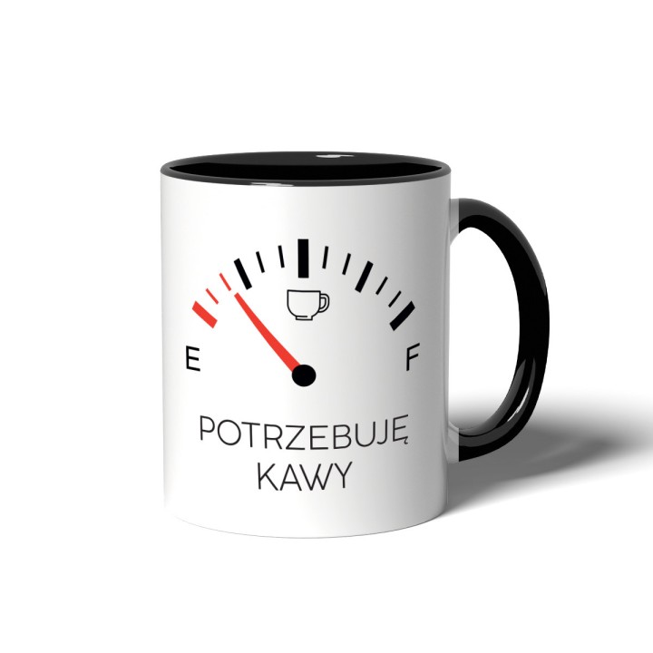 Kubek (330 ml) dla fana F1 mototyzacja i kawa - Potrzebuję kawy