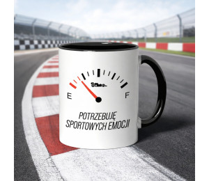 Kubek dla fana F1 (330 ml) potrzebuję sportowych emocji