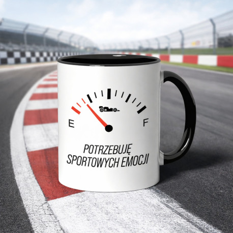 Kubek dla fana F1 (330 ml) potrzebuję sportowych emocji