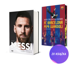 Messi. Biografia + FC Barcelona Pepa Guardioli - barwione brzegi (2x książka)