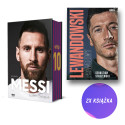 SQN Originals: Messi. Biografia. Wydanie IV (barwione brzegi) + Lewandowski (2x książka)