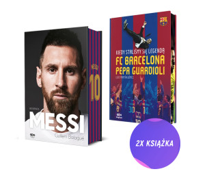 SQN Originals: Messi. Biografia. Wydanie IV + FC Barcelona Pepa Guardioli (2x książka z barwionymi brzegami)