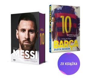 SQN Originals: Messi. Biografia. Wydanie IV (barwione brzegi) + Barca. Złota dekada (2x książka)