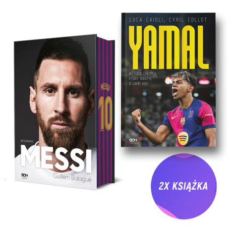 SQN Originals: Messi. Biografia. Wydanie IV (barwione brzegi) + Lamine Yamal (2x książka)