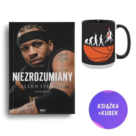 Allen Iverson. Niezrozumiany. Autobiografia (książka + kubek 450ml Basketball ewolucja koszykówka)