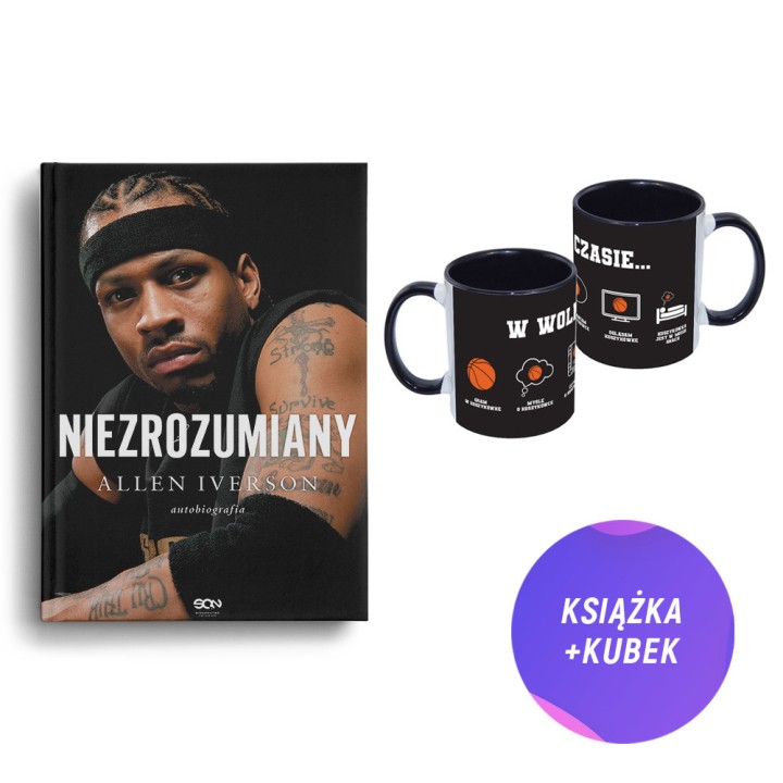 Allen Iverson. Niezrozumiany. Autobiografia (książka + kubek 450ml Basketball ewolucja koszykówka)