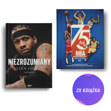 Allen Iverson. Niezrozumiany. Autobiografia + 75 lat NBA (2x książka)