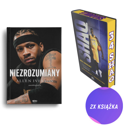 Allen Iverson. Niezrozumiany. Autobiografia + Shaq. Bez cenzury (2x książka + zakładka)