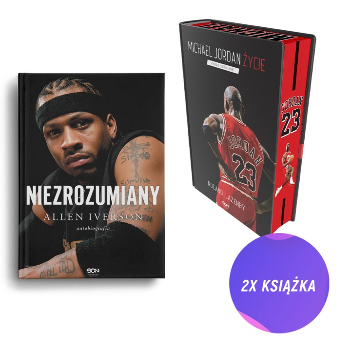 Allen Iverson. Niezrozumiany. Autobiografia + Michael Jordan. Życie (2x książka)