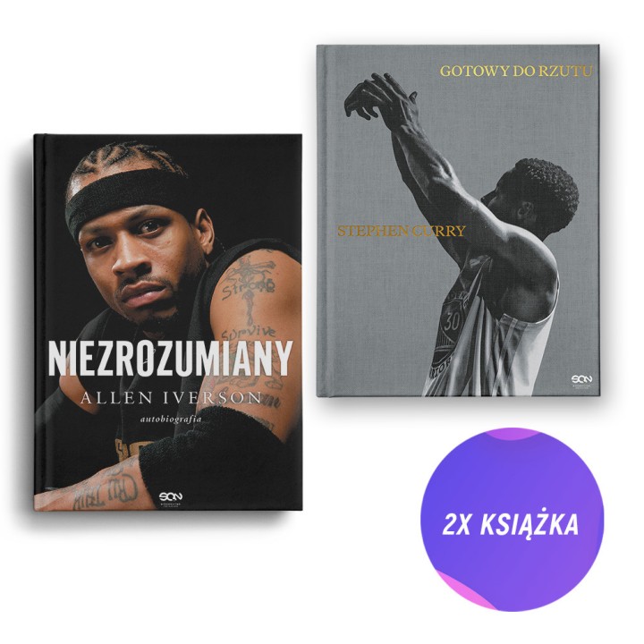 Allen Iverson. Niezrozumiany. Autobiografia + Stephen Curry (2x książka)