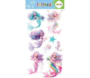 Tatuaże zmywalne Magical Sirens HAPPY COLOR