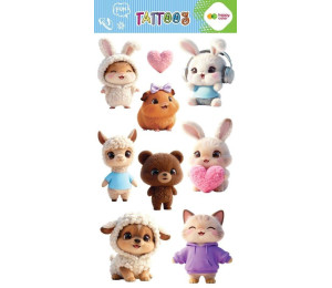 Tatuaże zmywalne Sweet Kawaii HAPPY COLOR