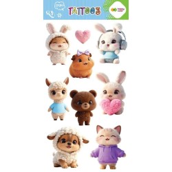 Tatuaże zmywalne Sweet Kawaii HAPPY COLOR