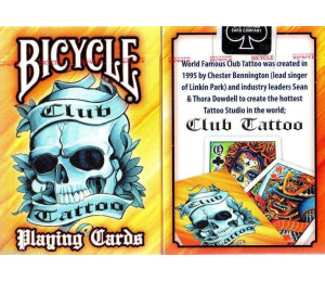 Karty do gry Bicycle Tattoo Club V2 Orange