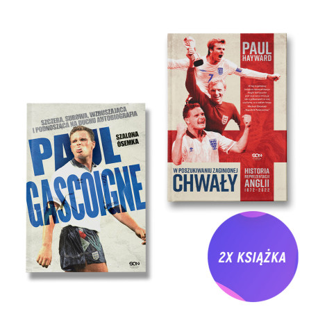 Paul Gascoigne. Szalona ósemka + W poszukiwaniu zaginionej chwały (2x książka + zakładka)