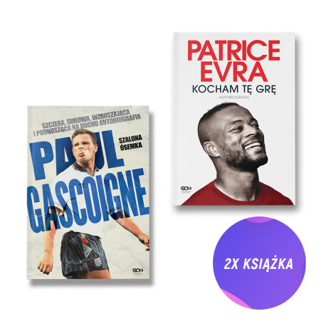 Paul Gascoigne. Szalona ósemka + Patrice Evra (2x książka)