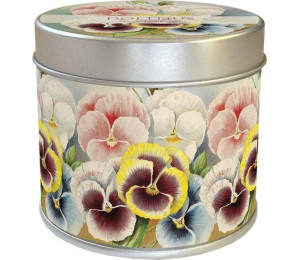 Zapachowa świeczka ozdobna bratki zapach fiołkowy