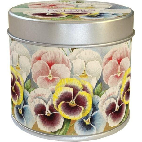 Zapachowa świeczka ozdobna bratki zapach fiołkowy