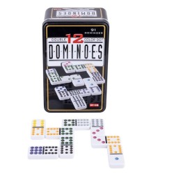 Domino Double 12 w metalowym pudełku