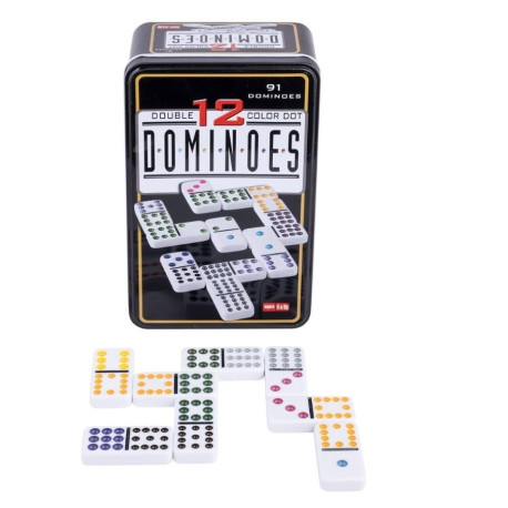 Domino Double 12 w metalowym pudełku