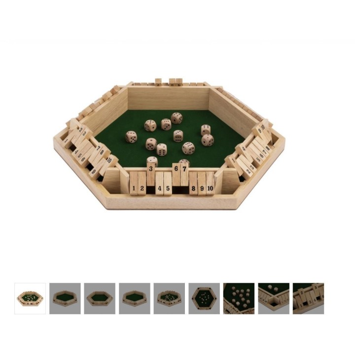 Shut the BOX zestaw dla 6 graczy