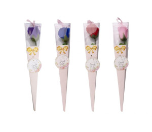 Różyczka mydełko w ozdobnym pudełku mix