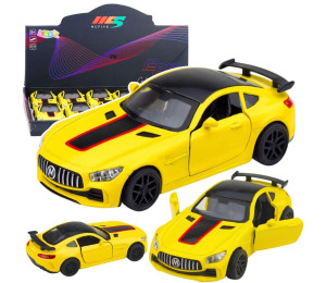 Samochód sportowy światło dźwięk żółty 1:32