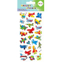 Naklejki 3D Puffy Funny Aircraft HAPPY COLOR