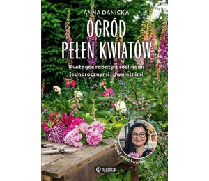 Ogród pełen kwiatów. Kwitnące rabaty z roślinami..