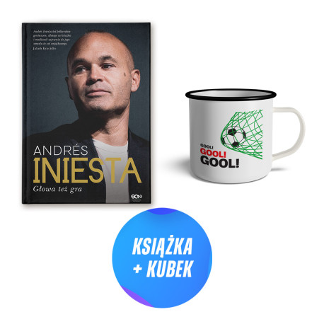 Andres Iniesta. Głowa też gra (książka + kubek piłkarski Gool!)