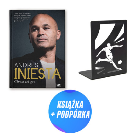 Andres Iniesta. Głowa też gra (książka + podpórka piłkarska do książek)