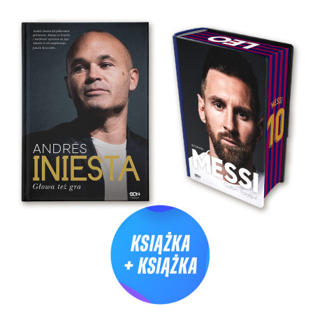 Andres Iniesta. Głowa też gra (książka + podpórka piłkarska do książek)
