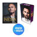 (Wysyłka ok. 13.05.) Andres Iniesta. Głowa też gra + Messi. Biografia (barwione brzegi) (2x książka)