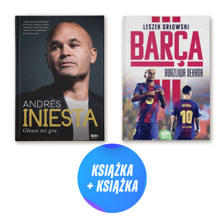 Andres Iniesta. Głowa też gra + Barca. Skarby FC Barcelony (2x książka)
