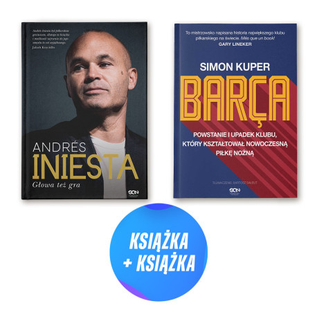 Andres Iniesta. Głowa też gra + Barca. Burzliwa dekada (2x książka)