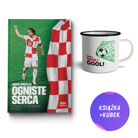Ogniste serca. Opowieść o chorwackim futbolu (książka + podpórka piłkarska do książek)