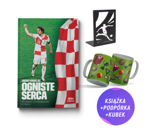 Ogniste serca. Opowieść o chorwackim futbolu (książka + podpórka piłkarska + kubek retro wzory)