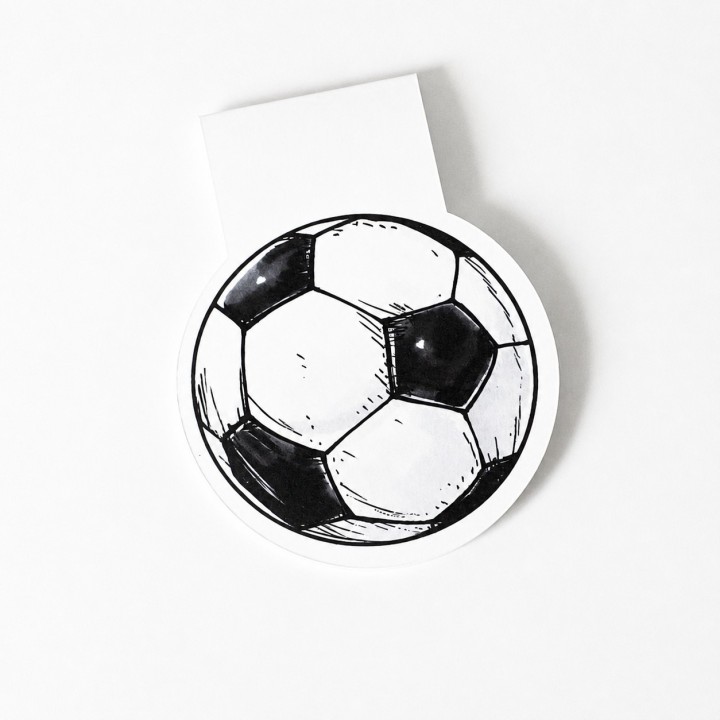 Zakładka magnetyczna (8x8 cm) piłka nożna piłkarska mundial