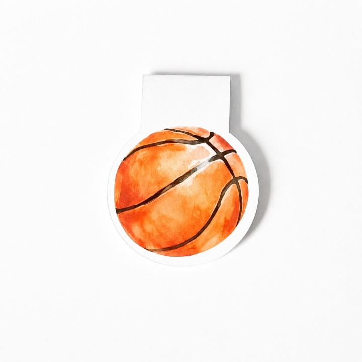 Zakładka magnetyczna (8x8 cm) koszykarska koszykówka