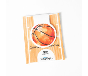 Zakładka magnetyczna (8x8 cm) koszykarska koszykówka