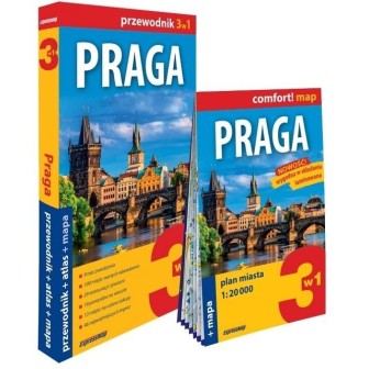 Praga 3w1: przewodnik + atlas + mapa w. 2026