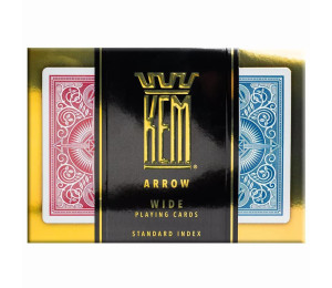 Karty Poker zestaw czerwono-niebieskie