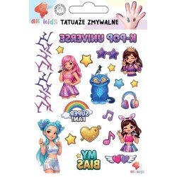 Tatuaże zmywalne dla dzieci K-pop Universe