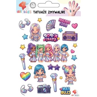 Tatuaże zmywalne dla dzieci K-pop Star