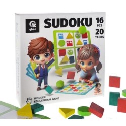 Gra drewniana Sudoku geometryczne 16el