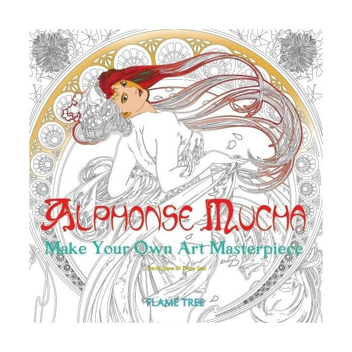 Kolorowanka Alphonse Mucha